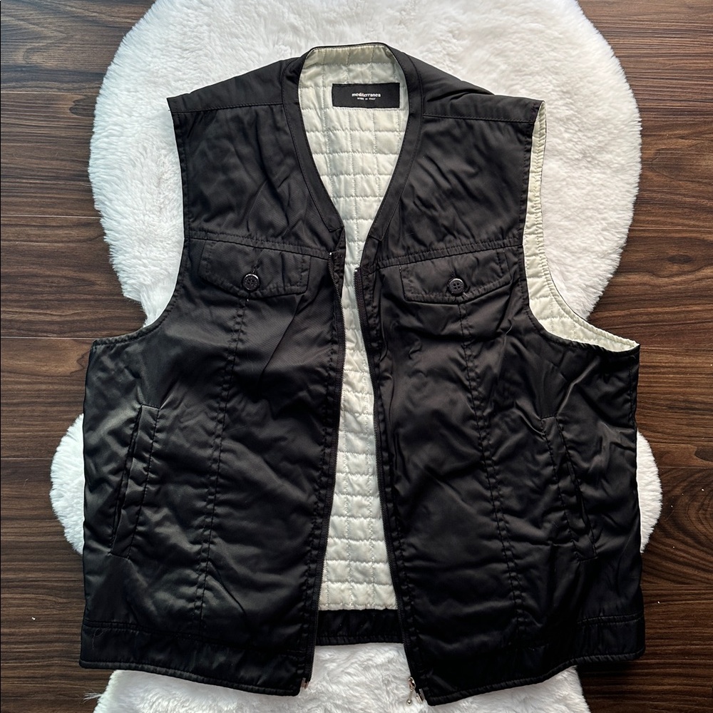 Mediterranea Made in Italy Men’s Vest Black size IT 52/US XL